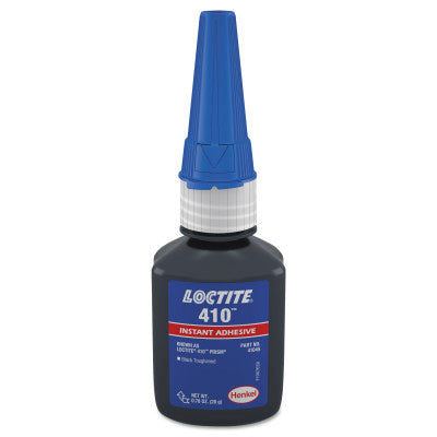 410 Prism Instant Adhesive, Black/Toughened, 20 g, Bottle, Black 442-135444