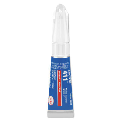 411 Instant Adhesive, Toughened, 3 g, Tube, Clear 442-233768