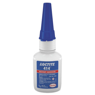 414 Super Bonder Instant Adhesive, Plastic Bonder, 1 oz, Bottle, Clear 442-233801