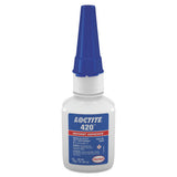 420 Super Bonder Instant Adhesive, Wicking Type, 1 oz, Bottle, Clear 442-135455