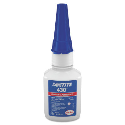 430 Super Bonder Instant Adhesive, 1 oz, Bottle, Clear 442-233978