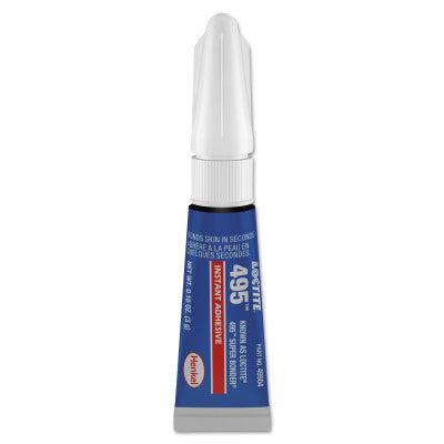 495 Super Bonder Instant Adhesive, 3 g, Tube, Clear 442-234072