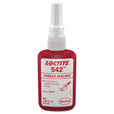 542 Thread Sealant, Fine Threads, 50 mL Bottle, Brown 442-237051