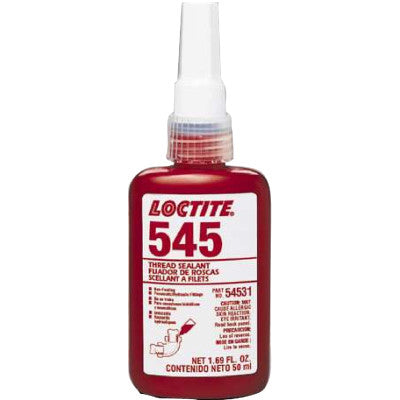 545 Thread Sealant, Hydraulic/Pneumatic Fitting, 10 mL Bottle, Purple 442-303420