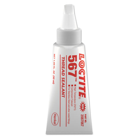 567 PST Thread Sealant, High Temperature, 50 mL Tube, Off-White 442-2087067