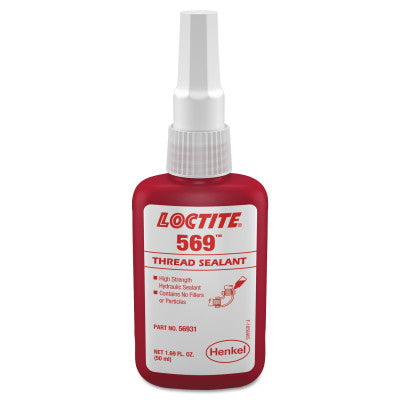 569 Thread Sealant, Hydraulic Sealant, 50 mL Bottle, Brown 442-135492