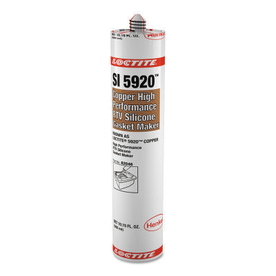 5920 Copper, High Performance RTV Silicone Gasket Maker, 300mL Cartridge, Copper 442-235479