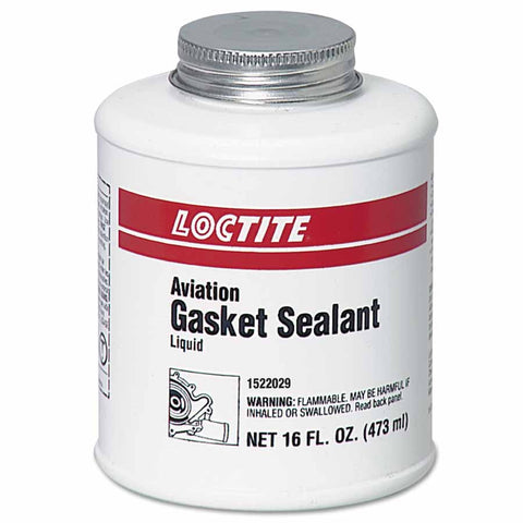 Aviation Gasket Sealant, 1 pt, Brush Top Can, Brown 442-1522029