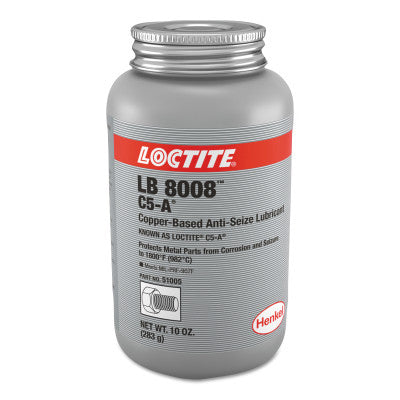 LB 8008 C5-A Copper Based Anti-Seize Lubricant, 10 oz Can 442-234200