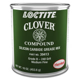 CloverSilicon Carbide Grease Mix, 1 lb, Can, 240 Grit 442-232895