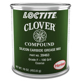 CloverSilicon Carbide Grease Mix, 1 lb, Can, 100 Grit 442-232996