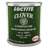 Clover Silicon Carbide Grease Mix, 1 lb, Can, 400 Grit 442-233118