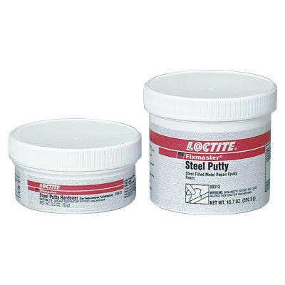 Fixmaster Steel Putty Kit, 1 lb, Gray/White 442-219292