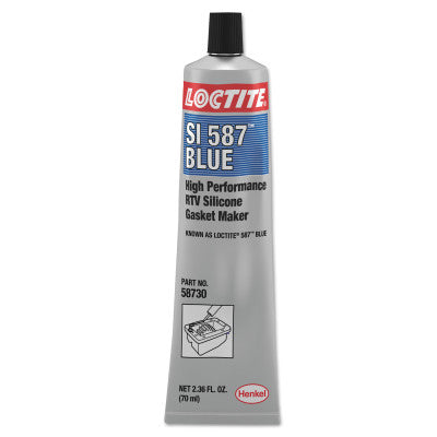 587 Blue High Performance RTV Silicone Gasket Maker, 70 mL Tube 442-135504