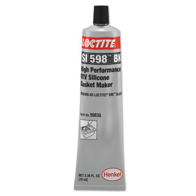 598 Black High Performance RTV Silicone Gasket Maker, 70 mL Tube 442-234609