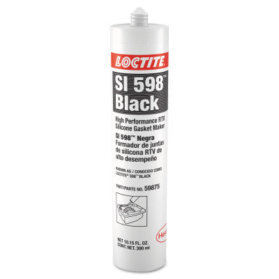 598 Black High Performance RTV Silicone Gasket Maker, 300 mL Cartridge 442-135508