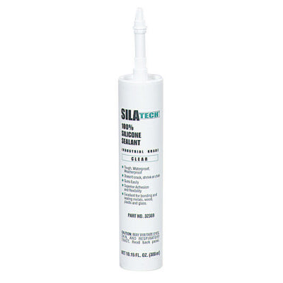 Silatech Clear RTV Silicone Adhesive Sealant, 300 mL Cartridge, Clear 442-475372