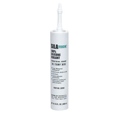 Silatech Red RTV Silicone Adhesive Sealants, 10.15 oz, Red 442-475377
