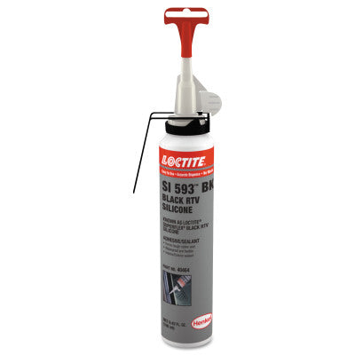 Superflex RTV, Silicone Adhesive Sealant, 6.42 oz Power Can, Black 442-743519