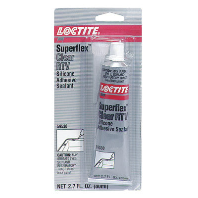 Superflex RTV, Silicone Adhesive Sealant, 80 mL Tube, Clear 442-160809