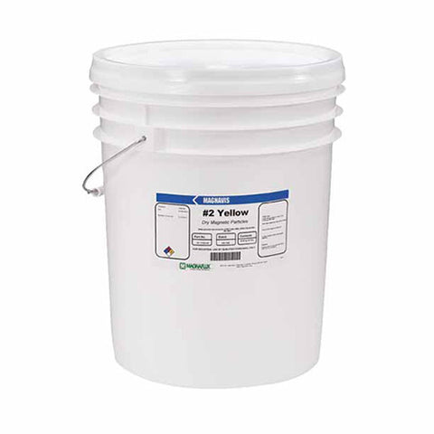 Magnavis Dry Method Non-Fluorescent Magnetic Powder, 10 lb, Pail, Yellow 387-01-1732-69