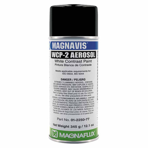 Magnavis WCP-2 Contrast Paint, 16 oz, Aerosol Can, White 387-01-2250-78