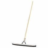 Non-Sparking Floor and Driveway Squeegee, Curved, 24 in, Black Rubber, Includes Steel Bracketed Handle 455-4624