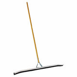 Non-Sparking Floor and Driveway Squeegee, Curved, 36 in, Black Rubber, Includes Steel Bracketed Handle 455-4636