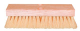 Deck Scrub Brushes, 10 in Hardwood Block, 2 in L Trim, White Tampico 455-10DT
