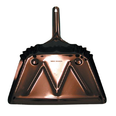 Dust Pan, 12 in, 20 Gauge Steel, Black 455-6