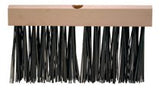 Flat Wire Floor Brushes, 12 in Hardwood Block, 5 in Trim L, Oil-Tempered Steel 455-2512