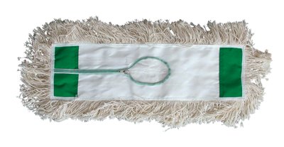 Industrial Dust Mop Head, White Absorbent Cotton Yarn, 48 in x 5 in 455-5148