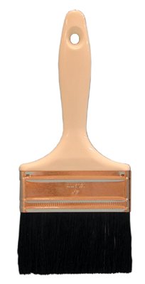 Industrial Paint Brush, 3 in W, 2-1/4 in Trim, Black Bristle, Wood handle 455-243