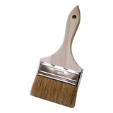 Low Cost Paint or Chip Brush, Single Thickness, 4 in wide, 100% White Bristles, Wood Handle, Chip Brush 455-236-S