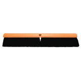 No. 10 Line Floor Brush, 24 in L, Hardwood, Black Tampico 455-1024LH