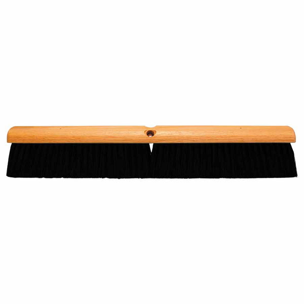 No. 20 Line Floor Brush, 24 in Hardwood Block, 3 in Trim L, Black Polypropylene 455-2024