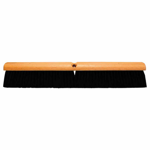 No. 20 Line Floor Brush, 24 in Hardwood Block, 3 in Trim L, Black Polypropylene 455-2024