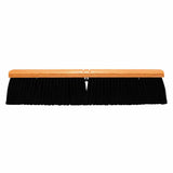 No. 24A Line Garage Brushes, 24 in Hardwood Block, 4 in Trim L, Stiff Black Poly 455-2424-A