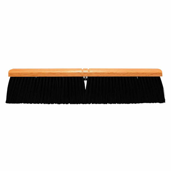 No. 24A Line Garage Brushes, 24 in Hardwood Block, 4 in Trim L, Stiff Black Poly 455-2424-A