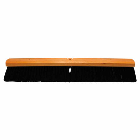No. 26A Line Floor Brushes, 24 in, Black Horsehair/Plastic/SR Grade Plastic 455-2624-A