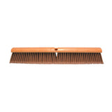No. 37 Line Floor Brush, 24 in Hrdwd Blk, 3 in Trim, Slvr Flagged-Tip Polystyrene 455-3724LH