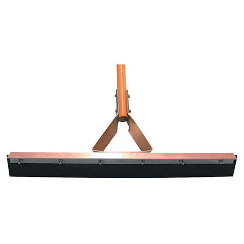Non-Sparking Floor and Driveway Squeegee, Straight with Tapered Handle Socket, 30 in, Neoprene, Includes Handle 455-4130TPNW/H