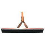 Non-Sparking Floor and Driveway Squeegee, Straight with Steel Bracket, 36 in, Neoprene, Includes Handle 455-4136-N