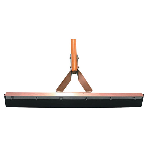 Non-Sparking Floor and Driveway Squeegee, Straight with Tapered Handle Socket, 36 in, Neoprene, Includes Handle 455-4136TPNW/H