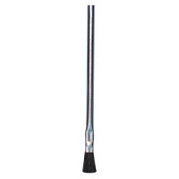 Tin Handle Acid Brushes, 3/4 in Trim L, Stiff Black Horsehair 455-2A
