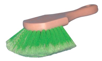 Utility Brush, 20 in Block, 2 in Trim L, White Nylon 455-73-N