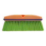 Vehicle Wash Brush, 10 in Foam Plstc Blk, 2-1/2 in Trim L, Green Flagged Nylon 455-3033