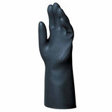 Chem-Ply N-360 Neoprene Gloves, Black, Z-Grip, Large 457-406950