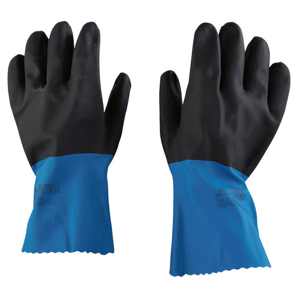StanZoil NL-34 Gloves, Blue/Black, Rough Finish, X-Large 457-334949
