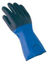 Temp-Tec NL-56 Gloves, Blue/Black, Size 10 457-332420